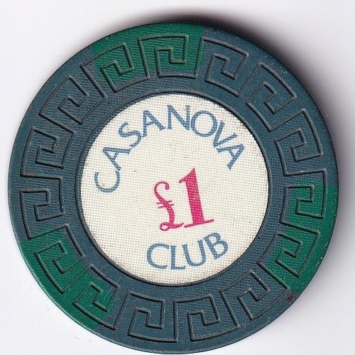 Casanova Club London 1 Vintage Casino Chip